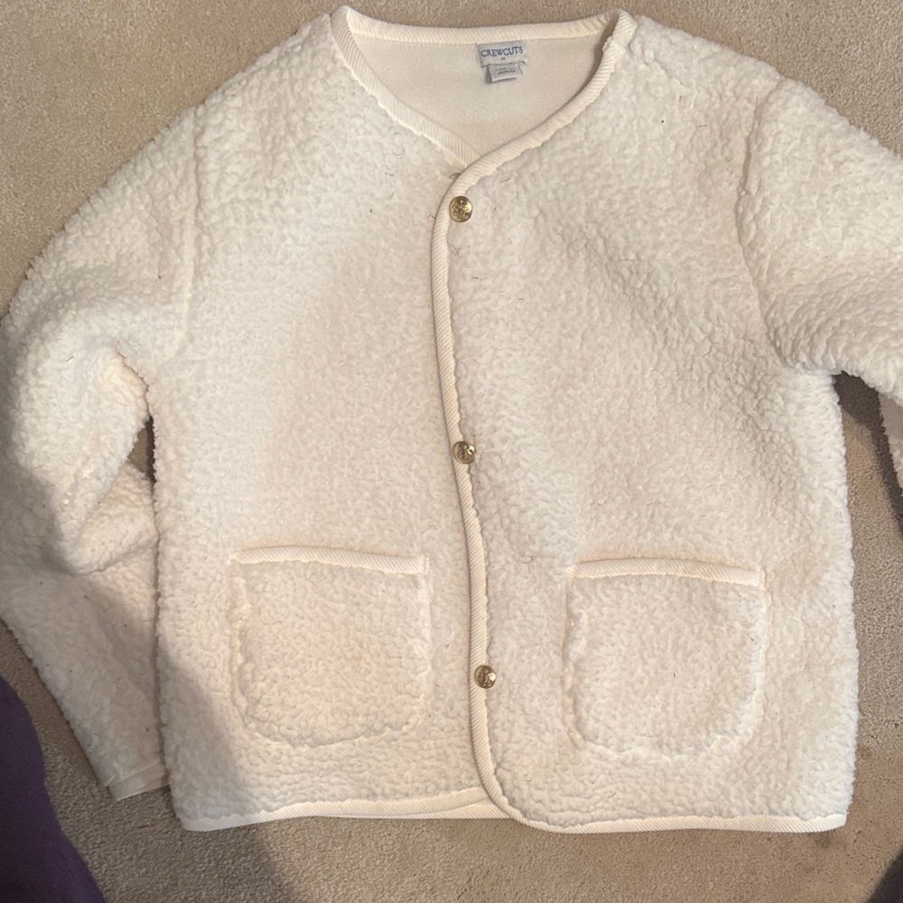 Crewcuts Cream Kids Sherpa Jacket